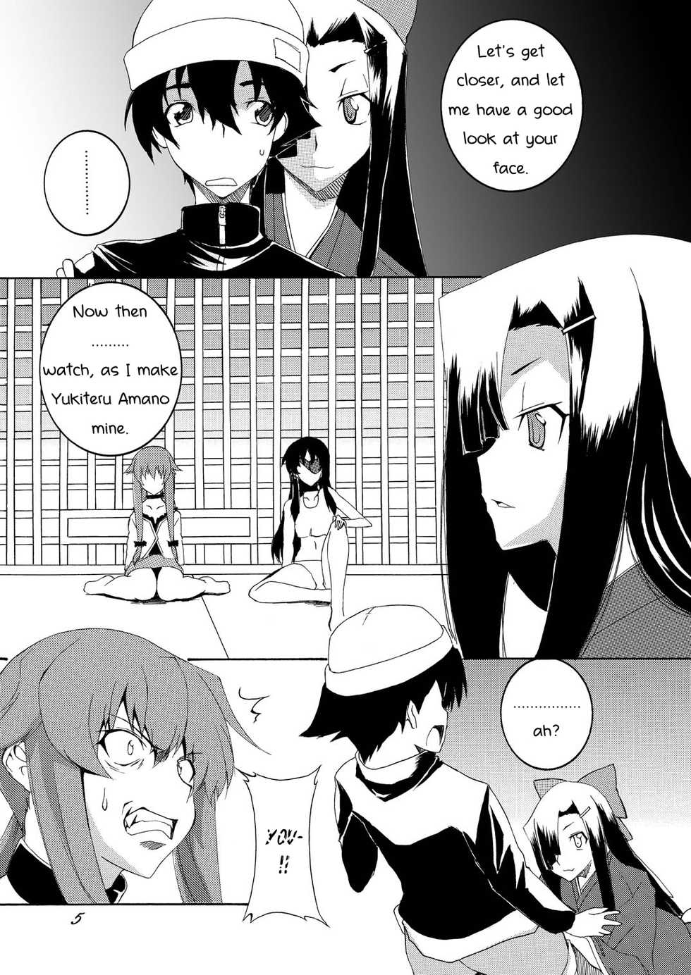 [F.A (Honoutsukai)] Rougoku Nikki (Mirai Nikki) [English] [PhantomsJoker] [Digital] - Page 4