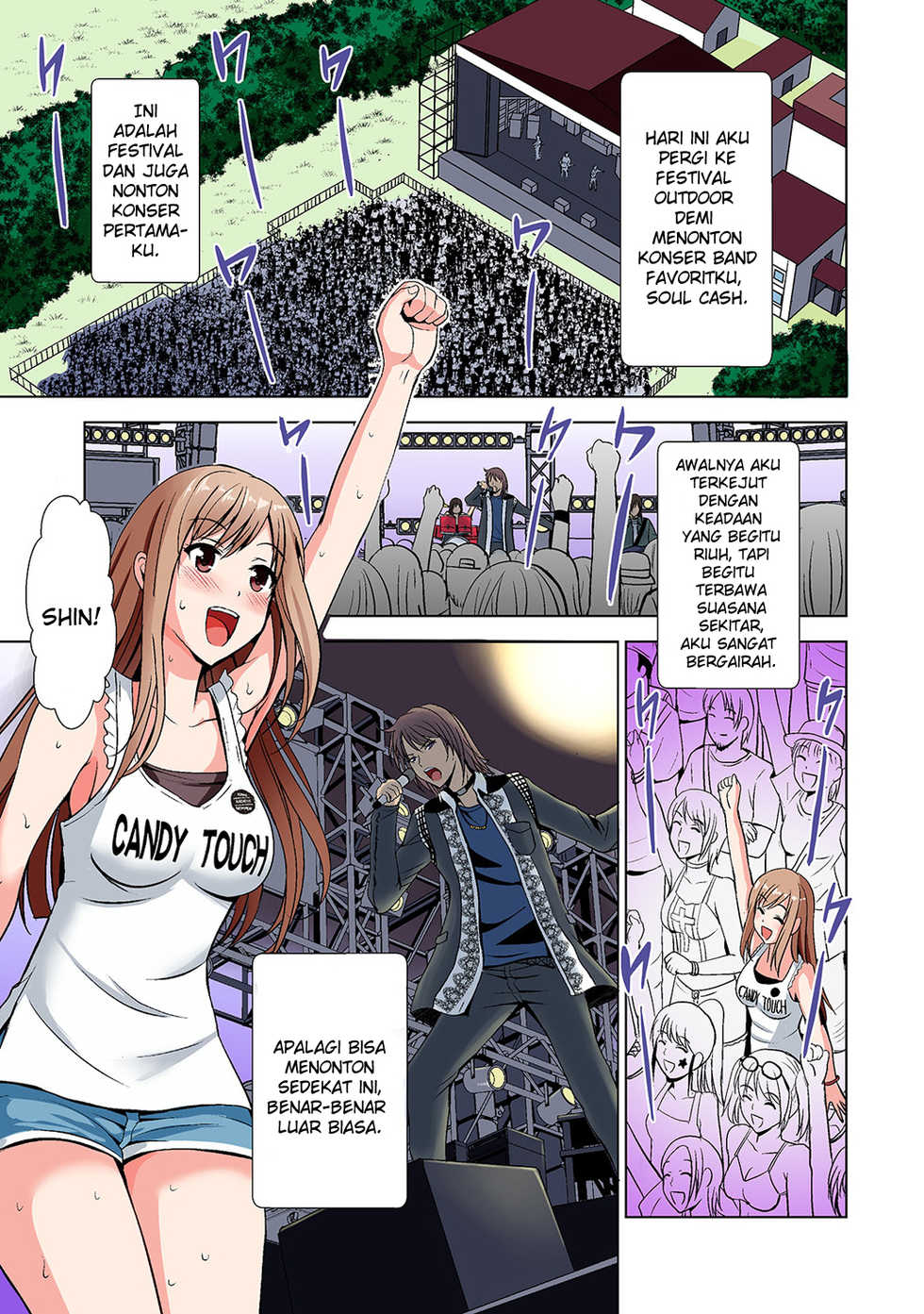 [Arino Hiroshi] Yagai Fes de Nanpa Sare... Tent no Naka de Haitteru!? Ch. 1 (COMIC Ananga Ranga Vol. 44) [Indonesian] [Kiyo21] - Page 2