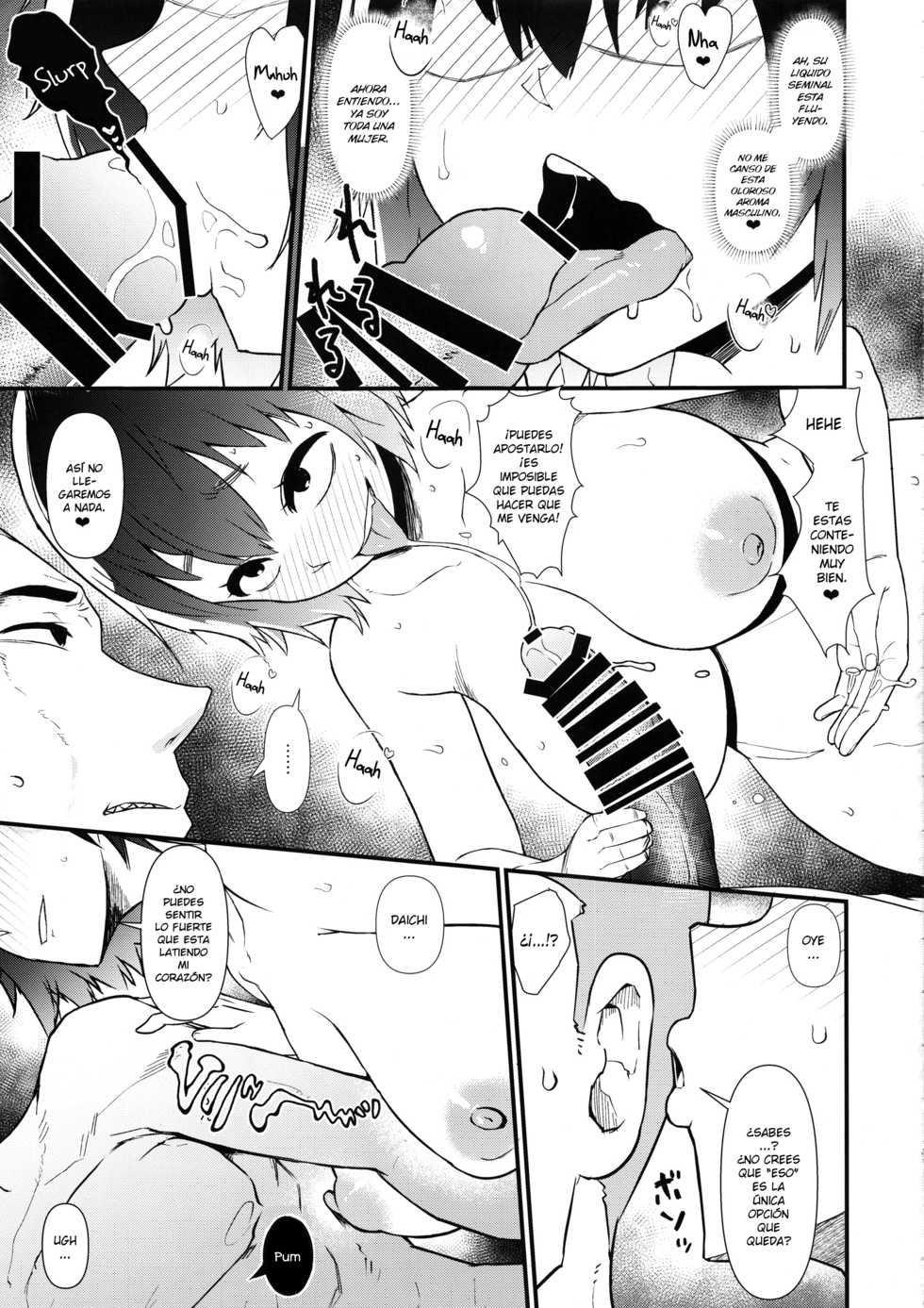 (COMIC1☆13) [Akatsuki Katsuie no Circle (Akatsuki Katsuie)] Nyotaika Pandemic 4 [Spanish][elmoedela8] - Page 12