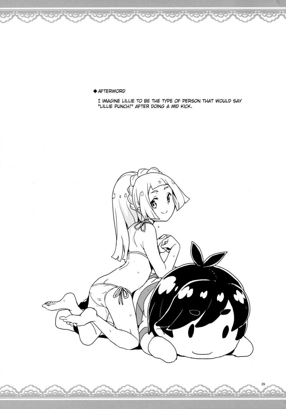 (C94) [Zenra Restaurant (Heriyama)] Lillie to Sun no Saimin Daisakusen - Lillie and Sun's Hypnotized Campaign (Pokémon Sun and Moon) [English] [Belldandy100] [Decensored] - Page 29