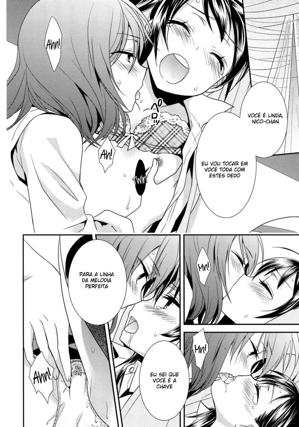 (C86) [Sweet Pea (Ooshima Tomo)] Sakashima no Taiyou ni Sasageru Ai no Uta | Offering A Poem of Love to the Upside Down Sun (Love Live!) [Portuguese-BR] - Page 25