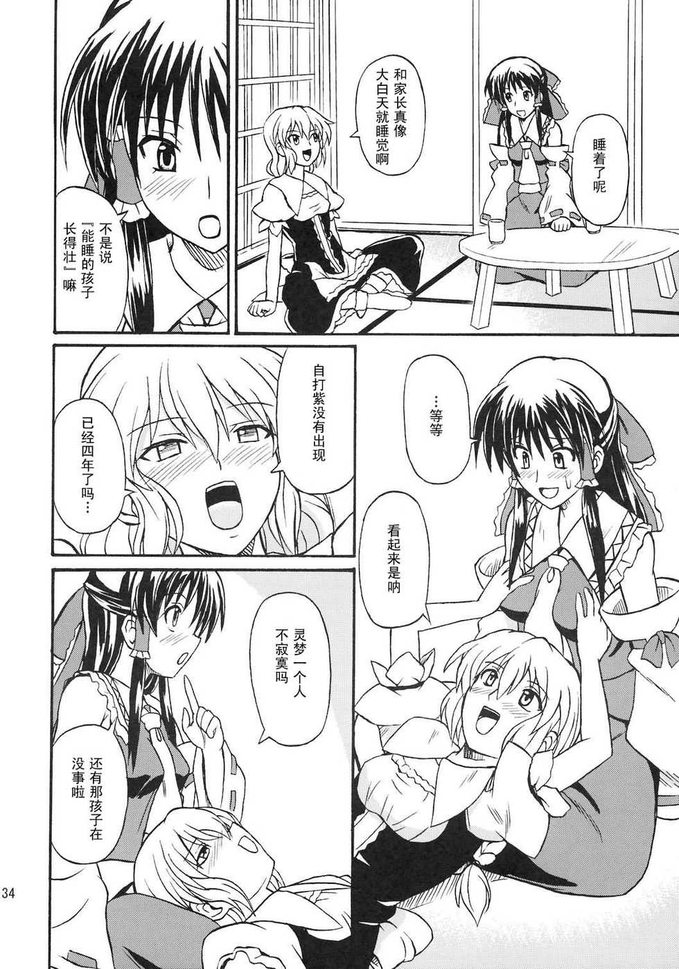 (Reitaisai 4) [Takakuya (Takaku Toshihiko)] Touhou Youjo Ranbu 8 (Touhou Project) [Chinese] - Page 34