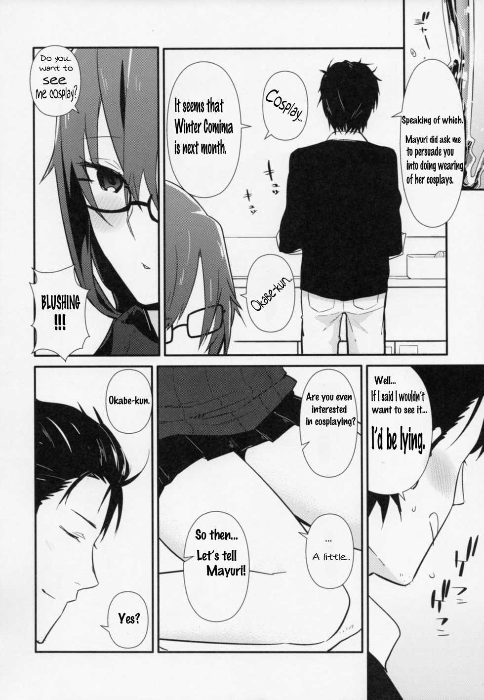 (Mirai Gadget 325 Gou) [crocus (Jin)] Communication Syndrome (Steins;Gate) [English] [Hououin Casanova] - Page 6