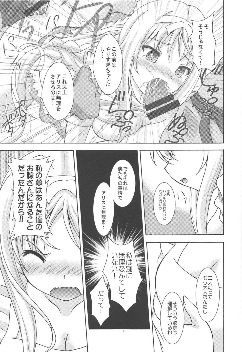 (C95) [RED RIBBON REVENGER (Makoushi)] Yume no Kuni no Alice ~The another world~ (Sword Art Online) - Page 8