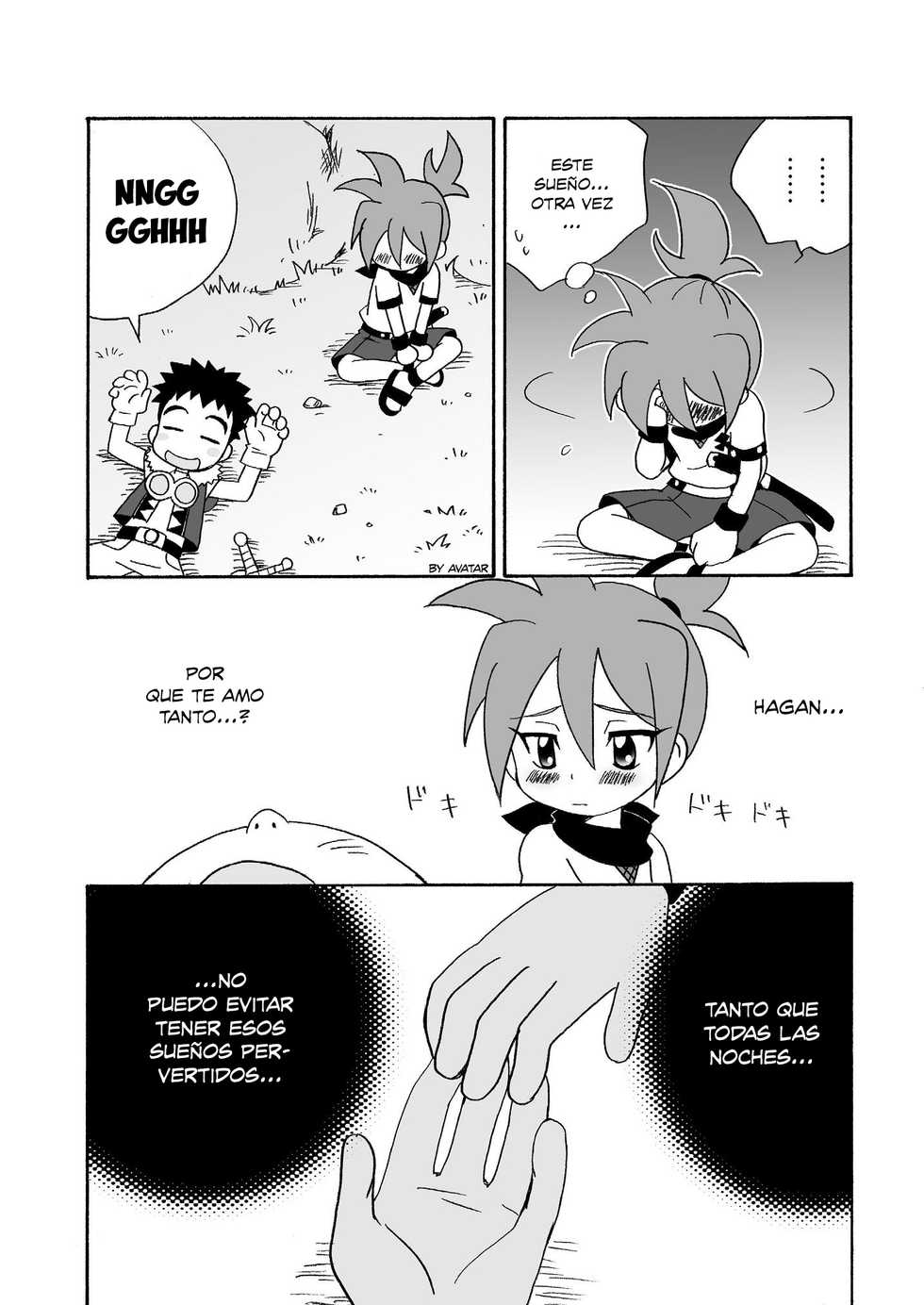 (Shota Scratch 21) [Kurikomi (Adachi Himiko)] Koisuru Banana (Tanken Driland) [Spanish] [Avatar-kun] - Page 6