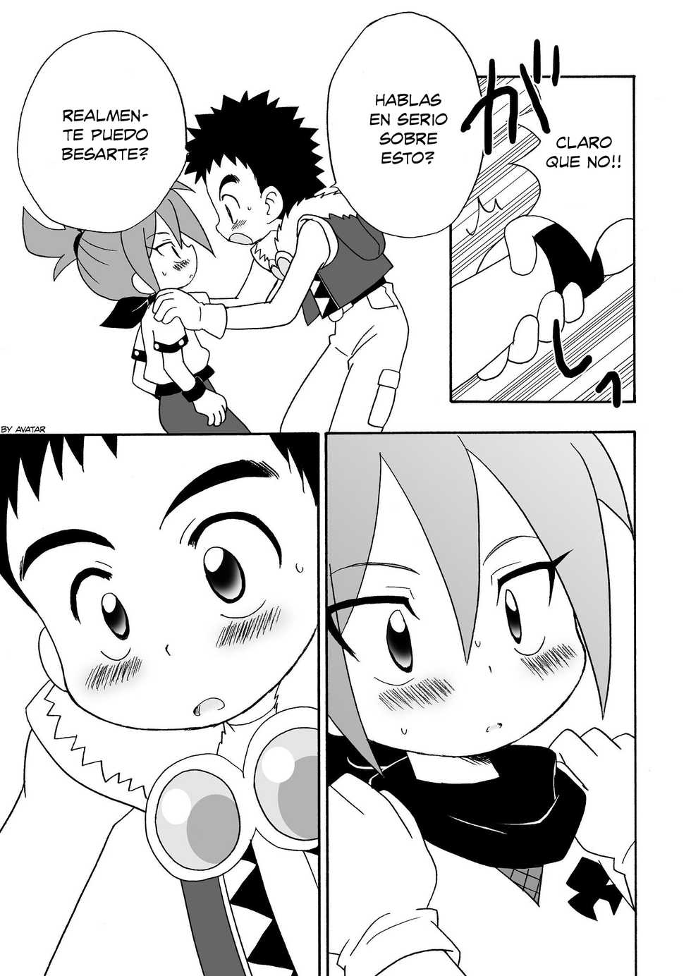 (Shota Scratch 21) [Kurikomi (Adachi Himiko)] Koisuru Banana (Tanken Driland) [Spanish] [Avatar-kun] - Page 10