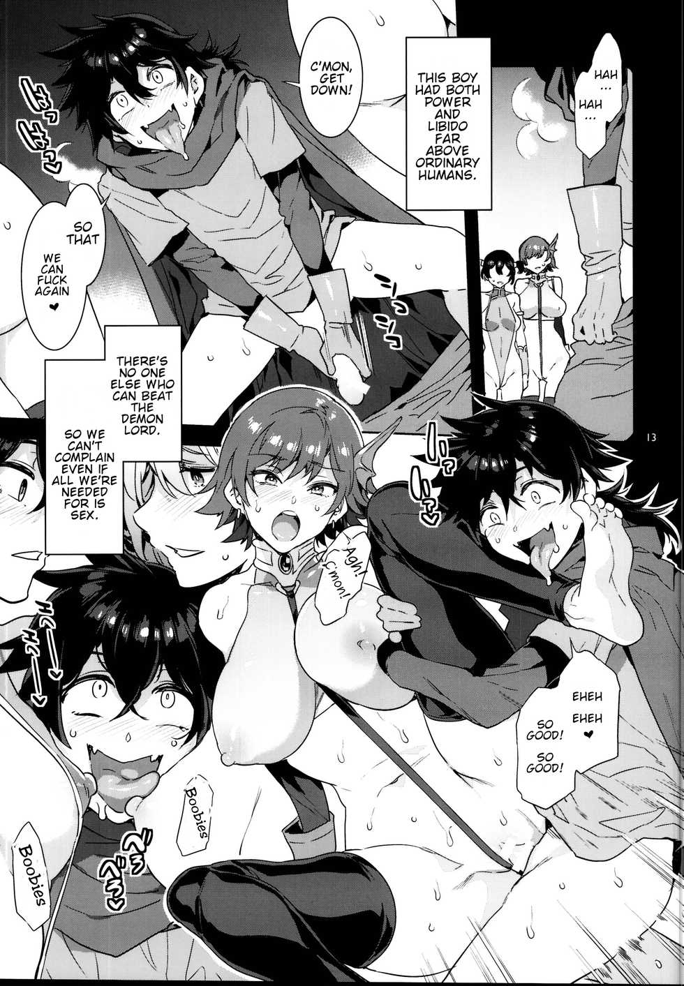 (C95) [Alice no Takarabako (Mizuryu Kei)] Seiyoku ni Shoujiki Sugiru Shota Yuusha [English] {Ogodei-Khan} - Page 13