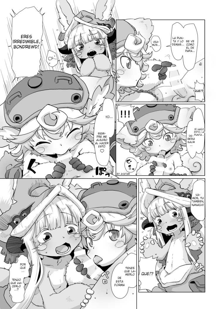 [Ikasumiya (Uchuu Ika)] Shukufuku no Mura (Made in Abyss) [Spanish] [Avatar-kun] [Digital] - Page 9