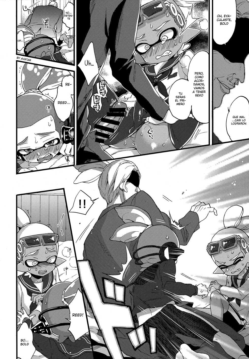 (C90) [Koniro Drops (Morishima Kon)] Oji-san to, 30 Sazae de Hitoban Dou? (Splatoon) [Spanish] [Avatar-kun] - Page 17