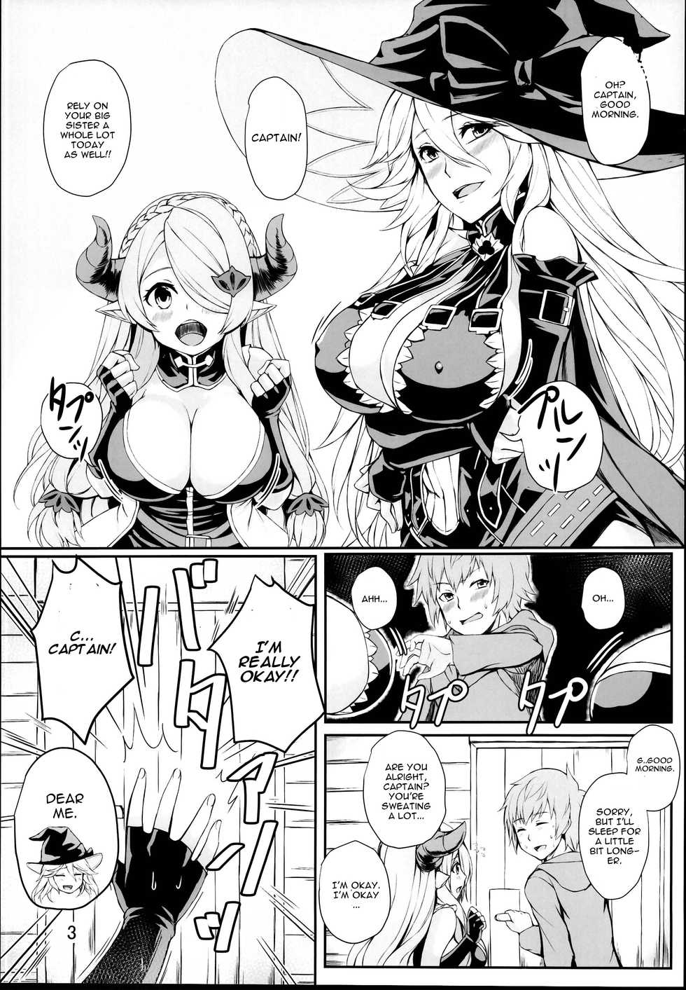 (C95) [Undouken (Kosuke)] Futari no Bonnou Hassan!! (Granblue Fantasy) [English] [CGrascal] - Page 3