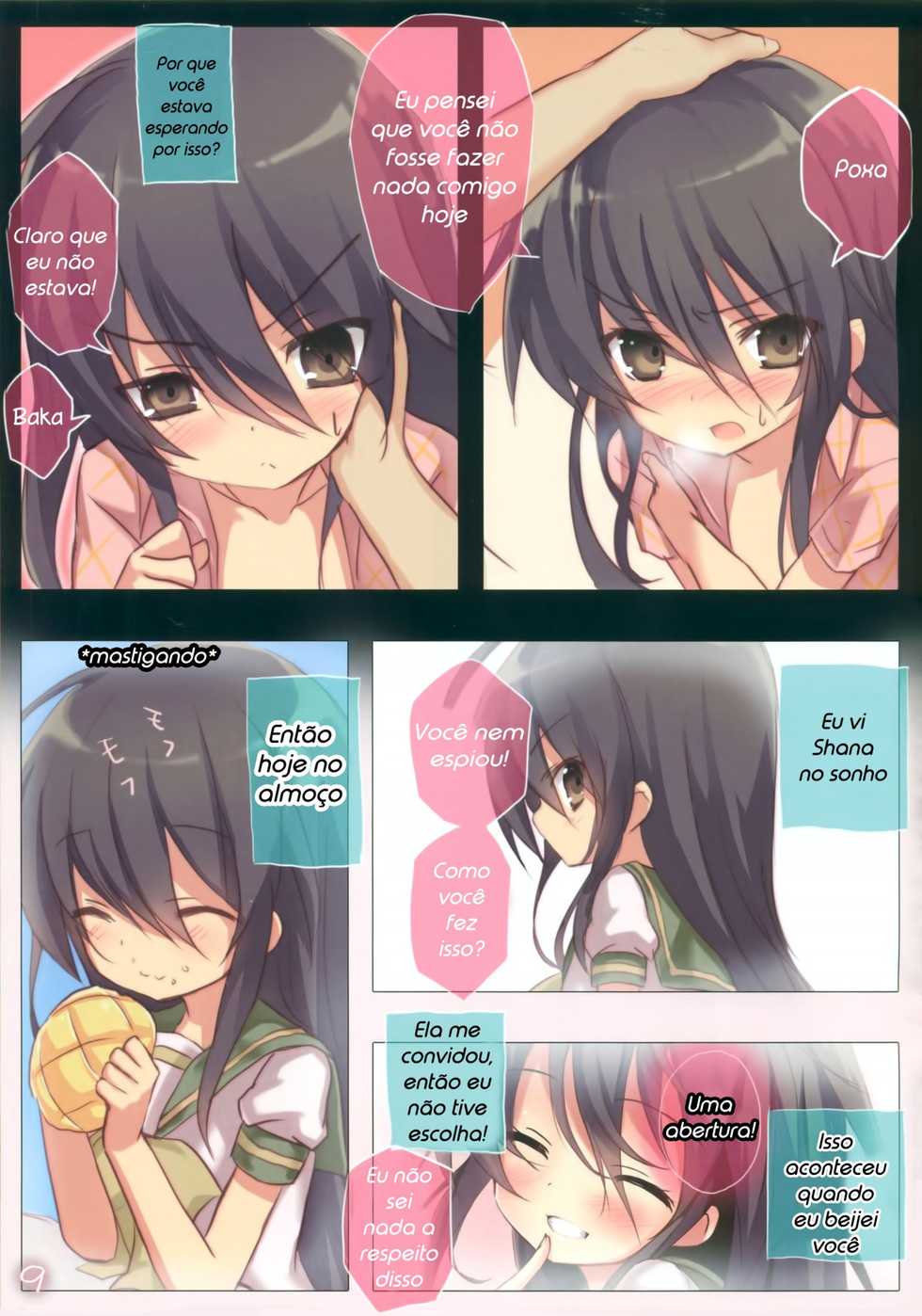(C86) [KOTSU (KOTSU)] Shana no Kiss de Okita. (Shakugan no Shana) [Portuguese-BR] [DiegoVPR] - Page 8