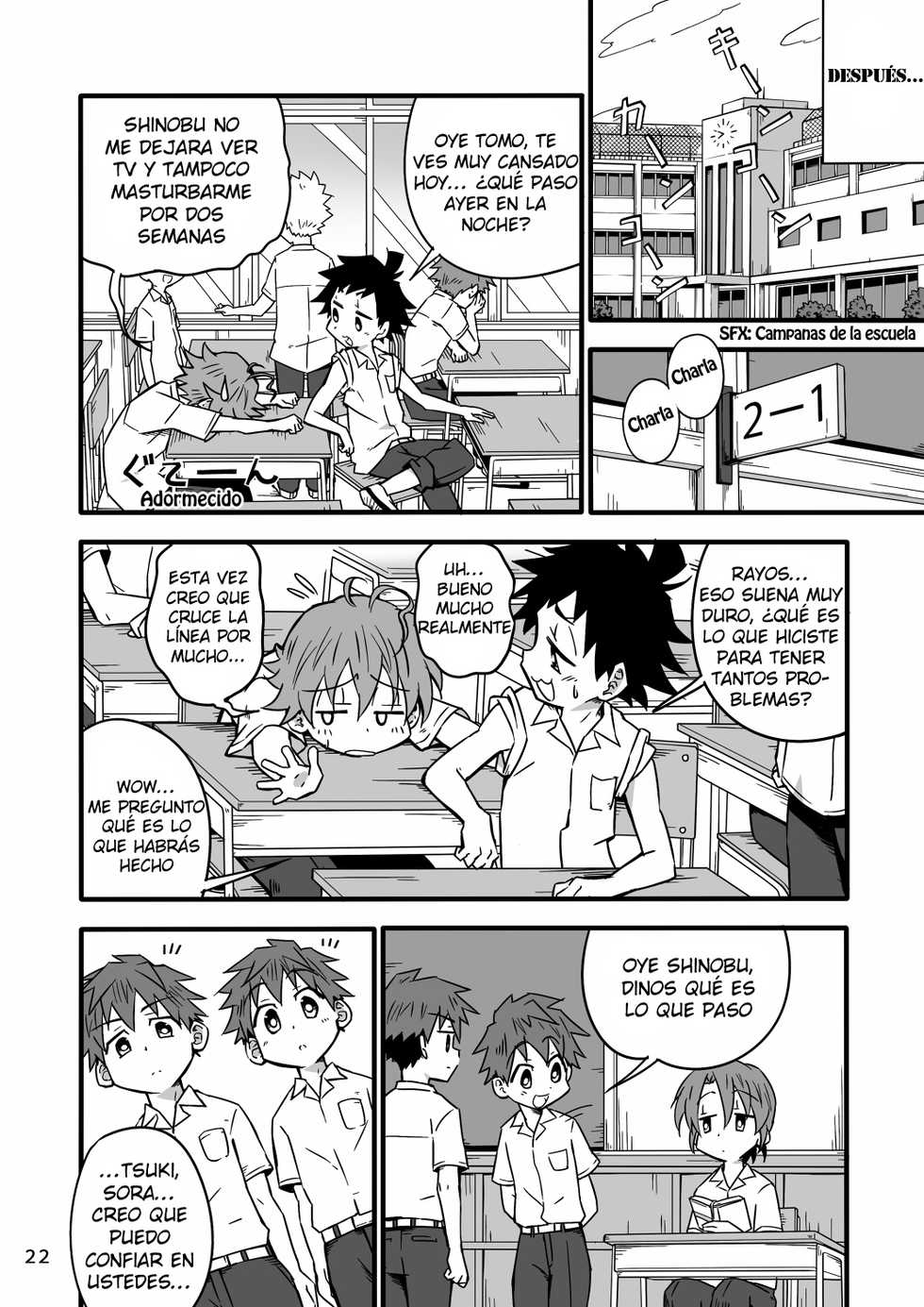 [Gymno (Kiriya)] School Boys! ~Yarakashita Hen~ [Spanish] [ShotaSpace] - Page 20