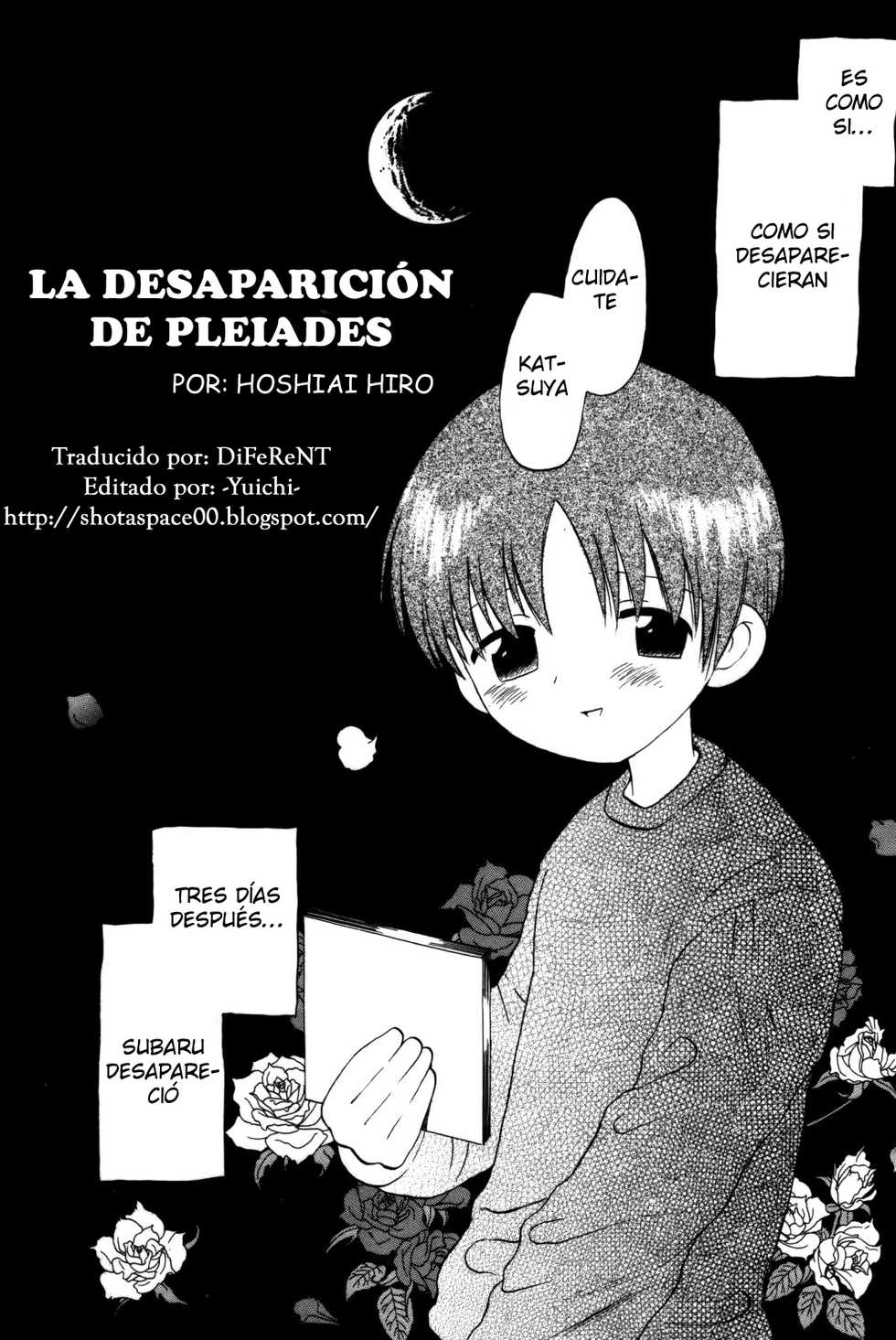 [Hoshiai Hilo] Yukueshirezu no Pleiad | La desaparición de pleiades (Shin Shounen Shikou) [Spanish] [ShotaSpace] - Page 2