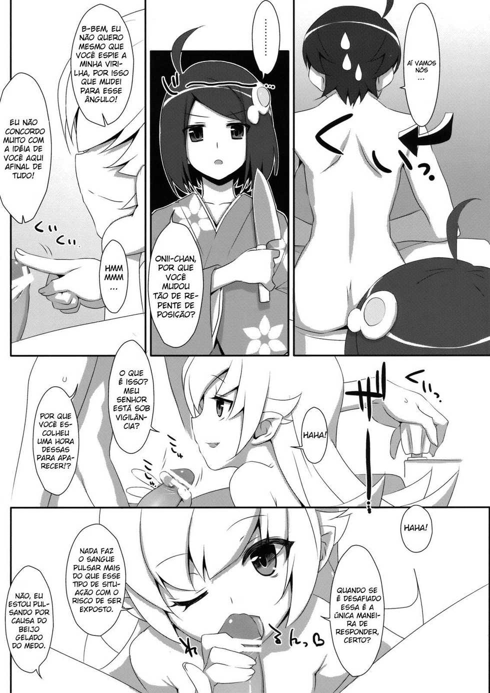 (C83) [TIES (Takei Ooki)] Shinobu Bath Time -Extra! Vol. 08- (Bakemonogatari) [Portuguese-BR] [Nieto Hentai] - Page 4