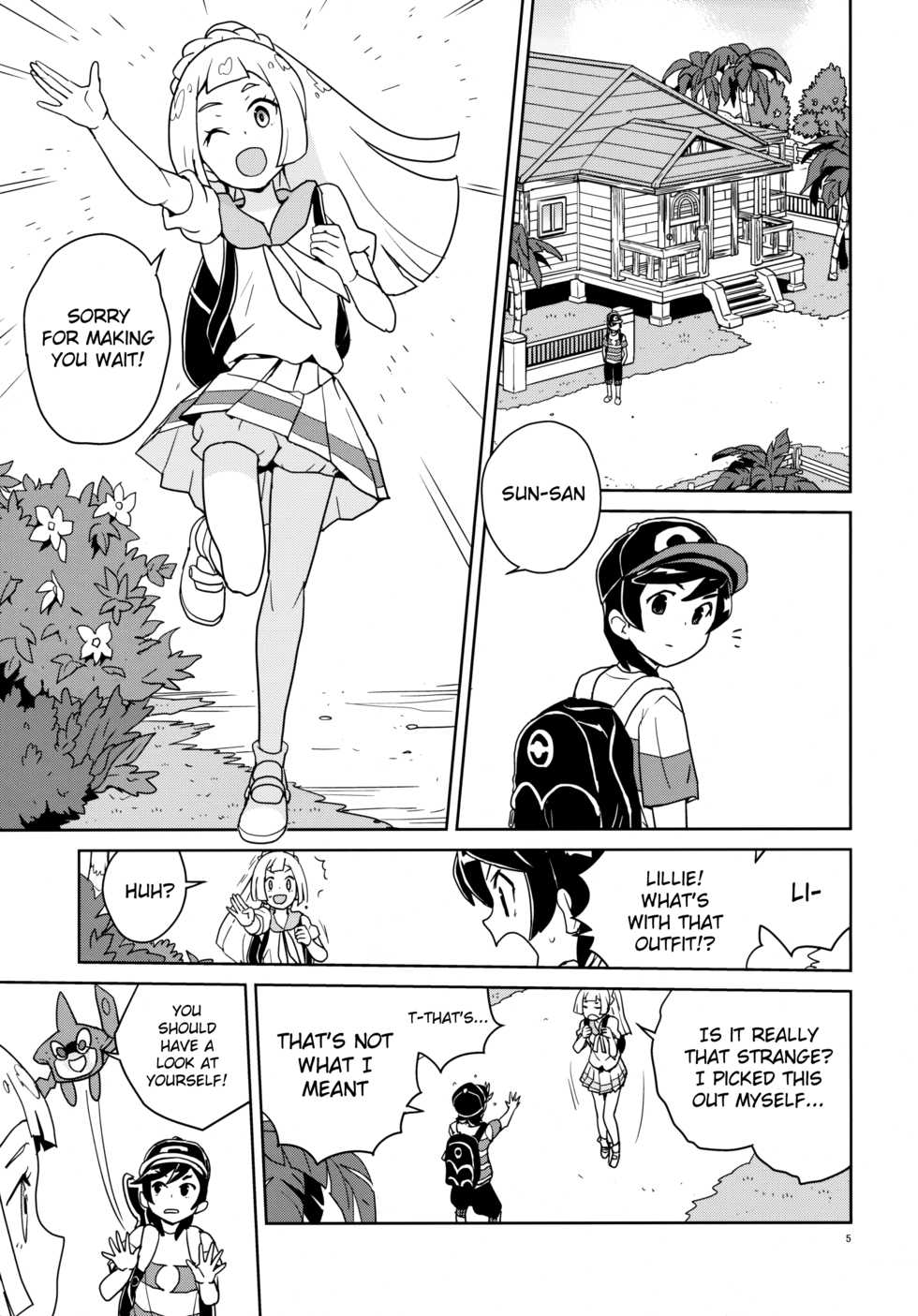 (Puniket 37) [Zenra Restaurant (Heriyama)] Lillie Kimi no Atama Boku ga Yoku Shite Ageyou (Pokémon Sun and Moon) [English] [Belldandy100] [Decensored] - Page 5