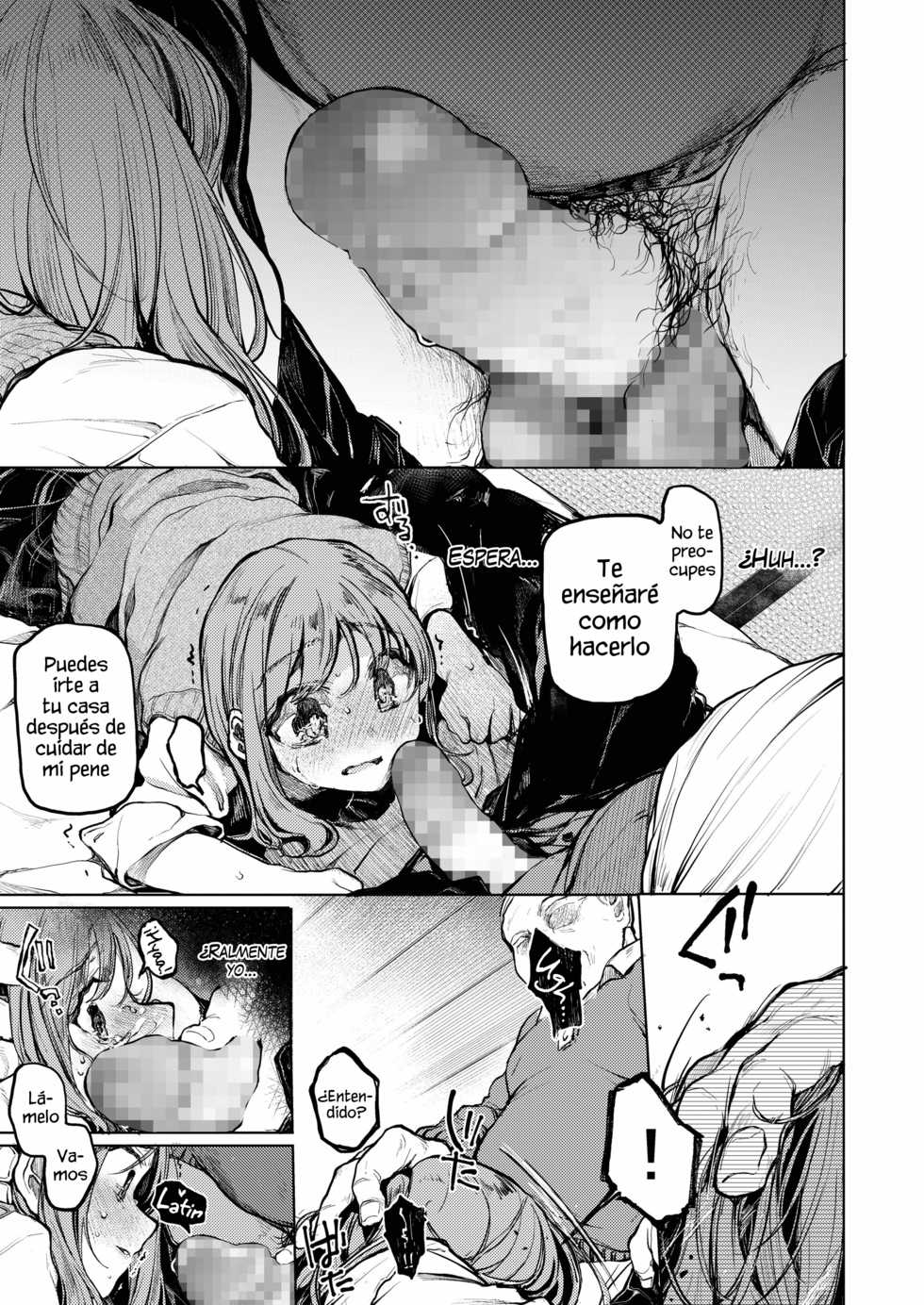 [Hoshi ni Kaeru! (Tarazoo)] Oji-san to. ~Watanabe Marin no Baai~ | Con un Hombre Viejo. ~El Caso de Watanabe Marin~ [Spanish] [HornetR] [Digital] - Page 8