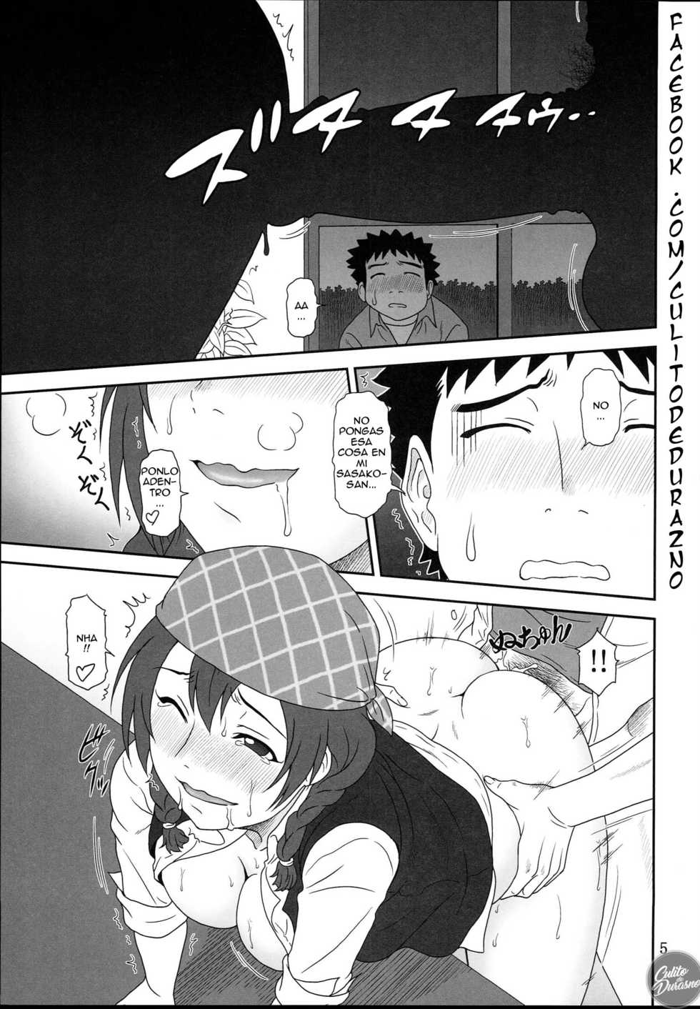 (COMIC1☆8) [Oretachi Misnon Ikka (Suhara Shiina)] Naisho no Cafe (Shirokuma Cafe) [Spanish] [Culito de Durazno] - Page 4