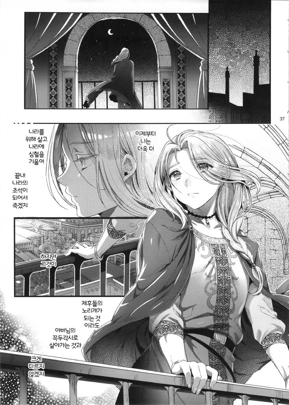 (C92) [Kuromisakaijou (Ikezaki Misa)] Niedenka After - Sacrifice Prince After | 제물왕자 After (Arslan Senki) [Korean] - Page 36
