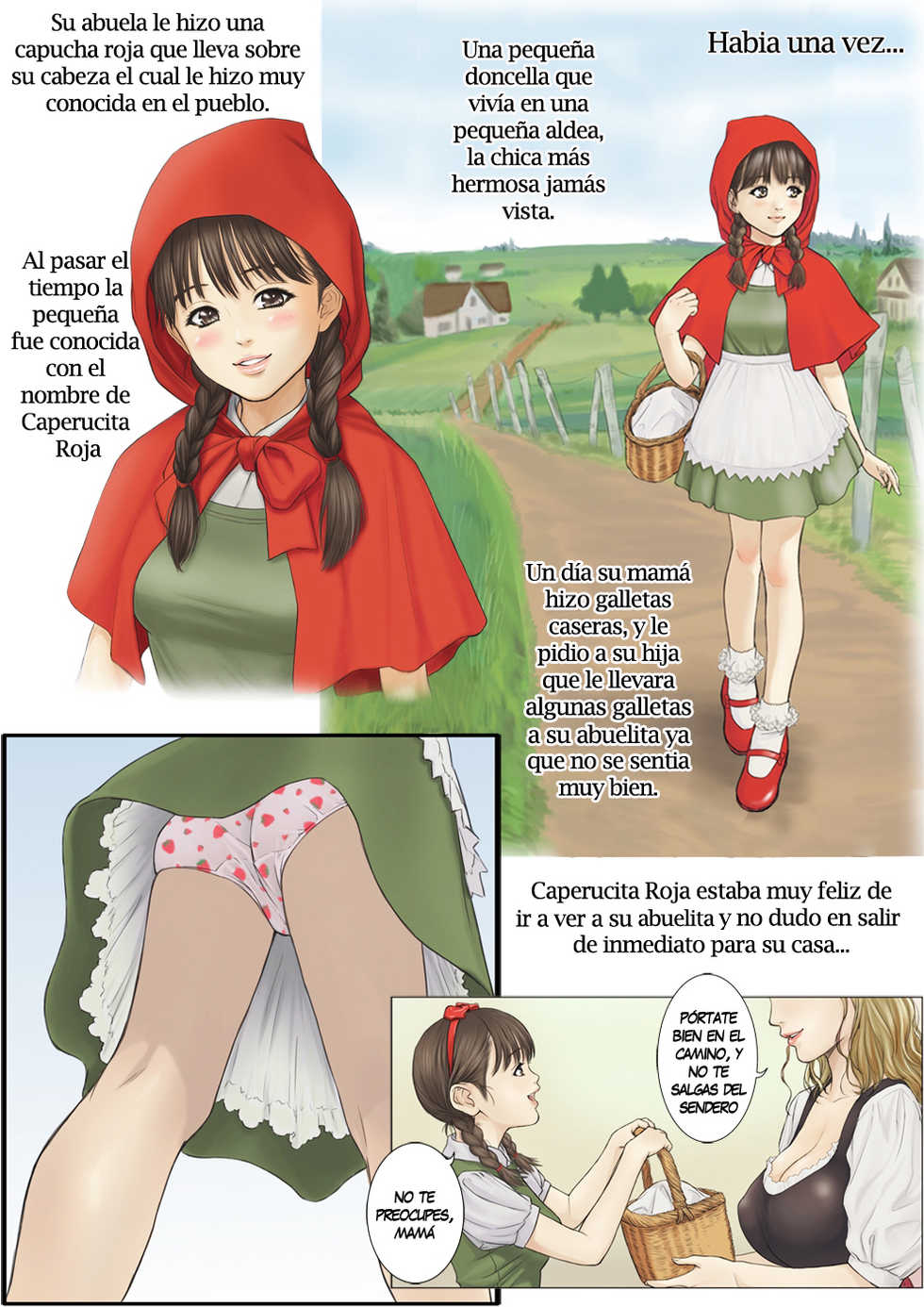 [REDLIGHT] Otona no Ehon Akazukin-chan | La pequeña Caperucita [Spanish] [Fatallezard/End] - Page 2
