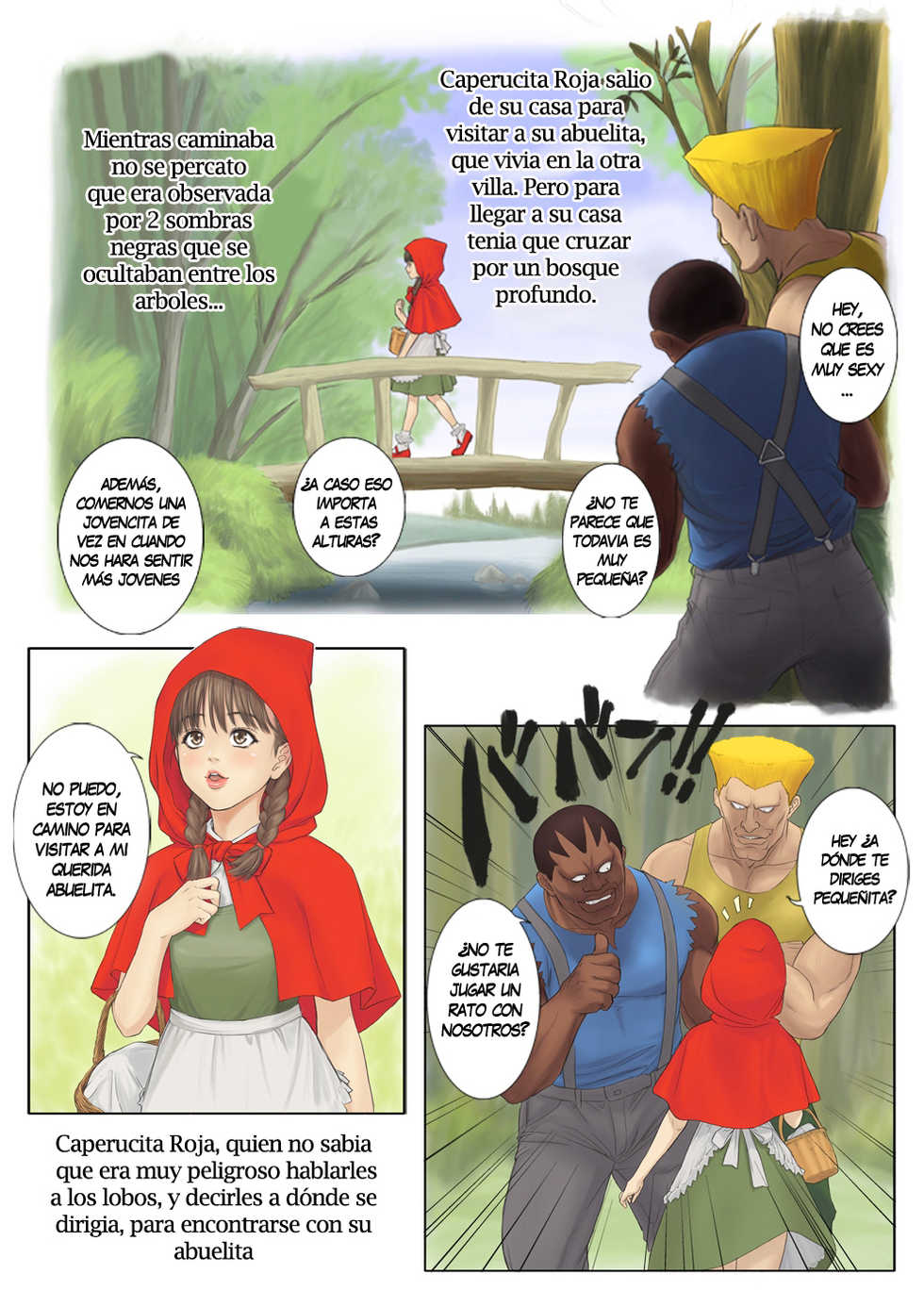 [REDLIGHT] Otona no Ehon Akazukin-chan | La pequeña Caperucita [Spanish] [Fatallezard/End] - Page 3