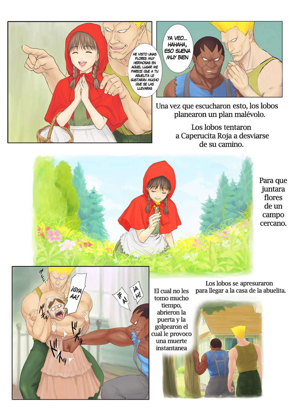 [REDLIGHT] Otona no Ehon Akazukin-chan | La pequeña Caperucita [Spanish] [Fatallezard/End] - Page 4