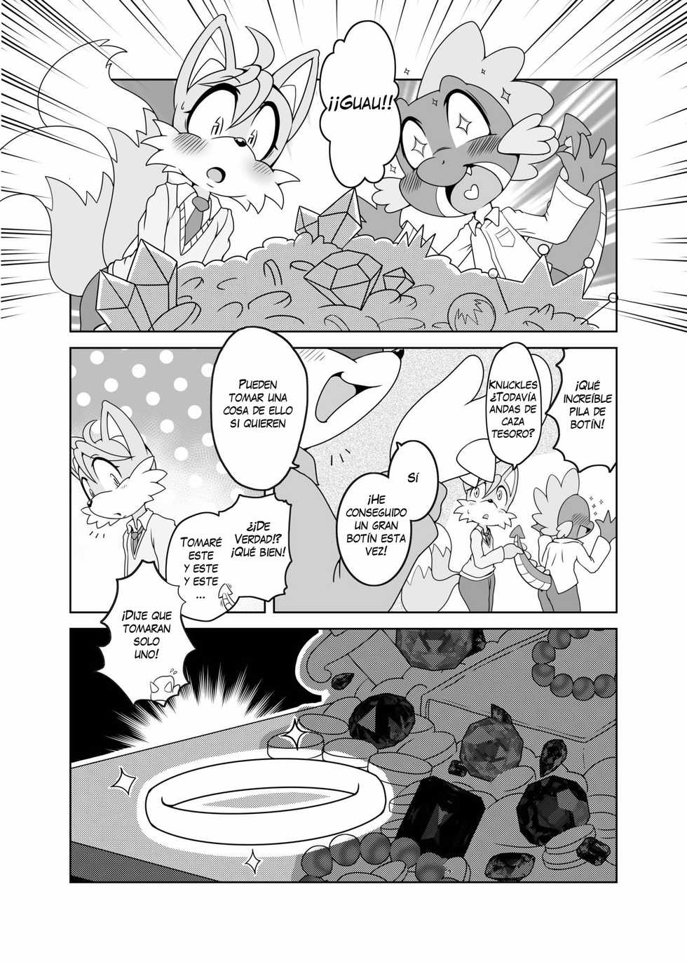 (C92) [Furry Fandom (Michiyoshi)] Kemono no Kanzume Gaiden (Sonic The Hedgehog) [Spanish] - Page 2