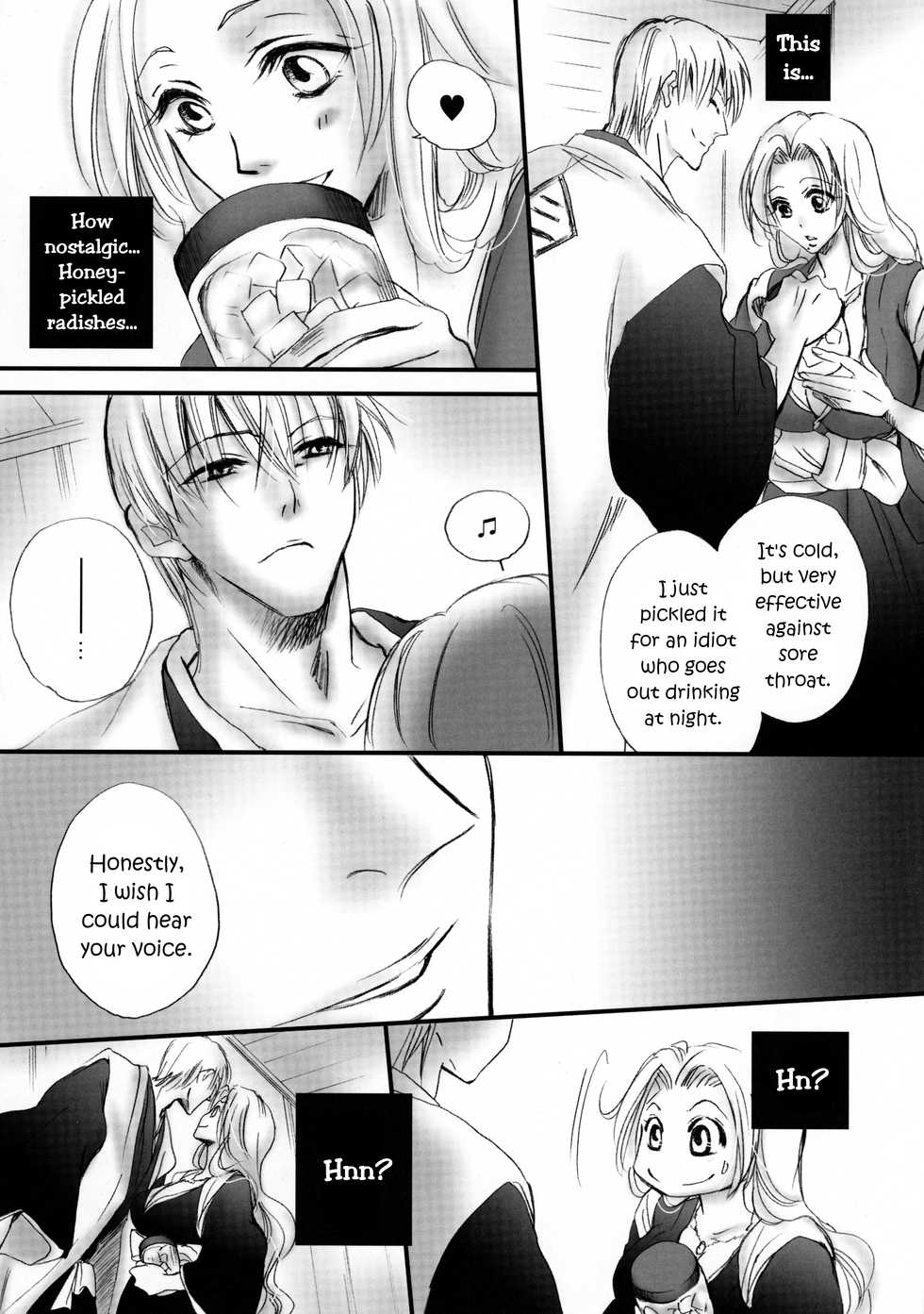 (C81) [Purincho. (Purin)] Tabete mo Eekana? | Can I eat you~? (Bleach) [English] [Echo-chan] - Page 8