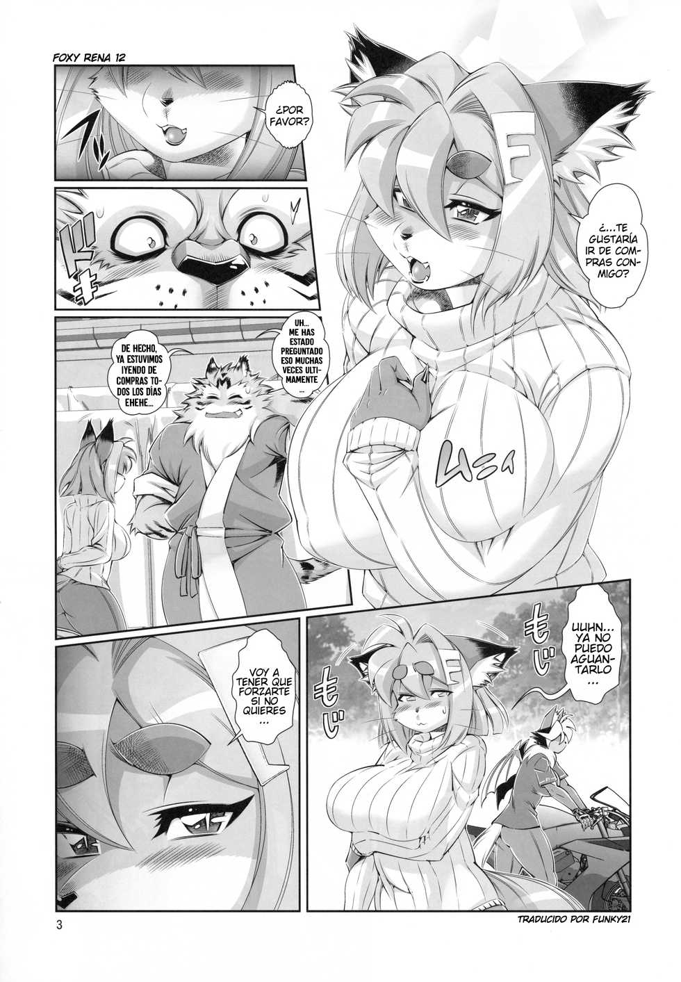 (C93) [Sweet Taste (Amakuchi)] Mahou no Juujin Foxy Rena 12 [Spanish] [Funky21] - Page 4