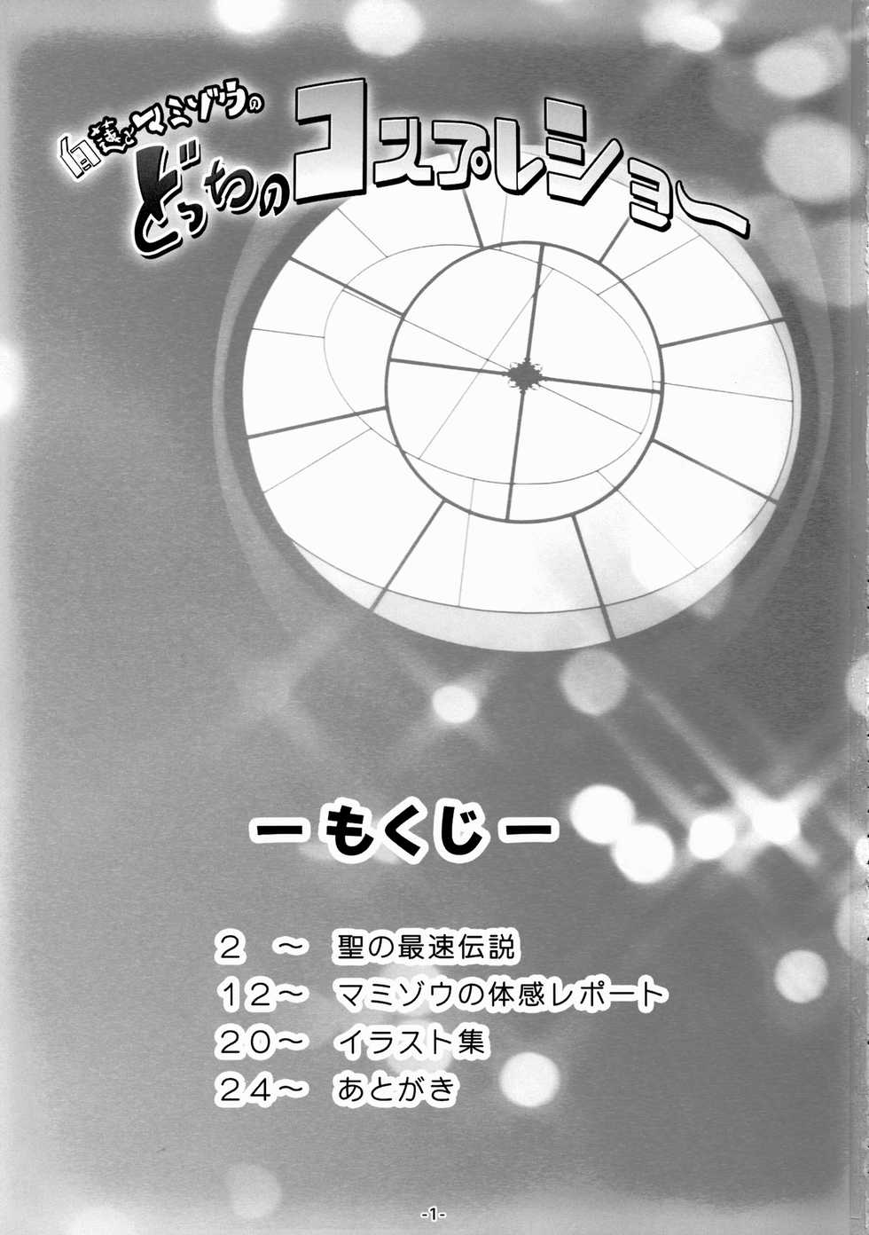 (C88) [Avalanche (ChimaQ)] Byakuren to Mamizou no Docchi no Cosplay Show (Touhou Project) [Chinese] [oo君個人漢化] - Page 3