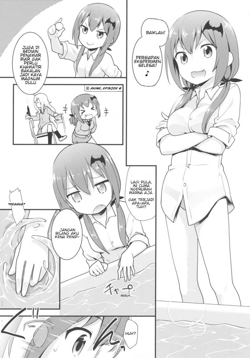 (C92) [Rotary Engine (Kannazuki Motofumi)] Satania VS Shokushuburo | Satania VS Mandi Tentakel (Gabriel DropOut) [Indonesian] [Erochi Station] - Page 6