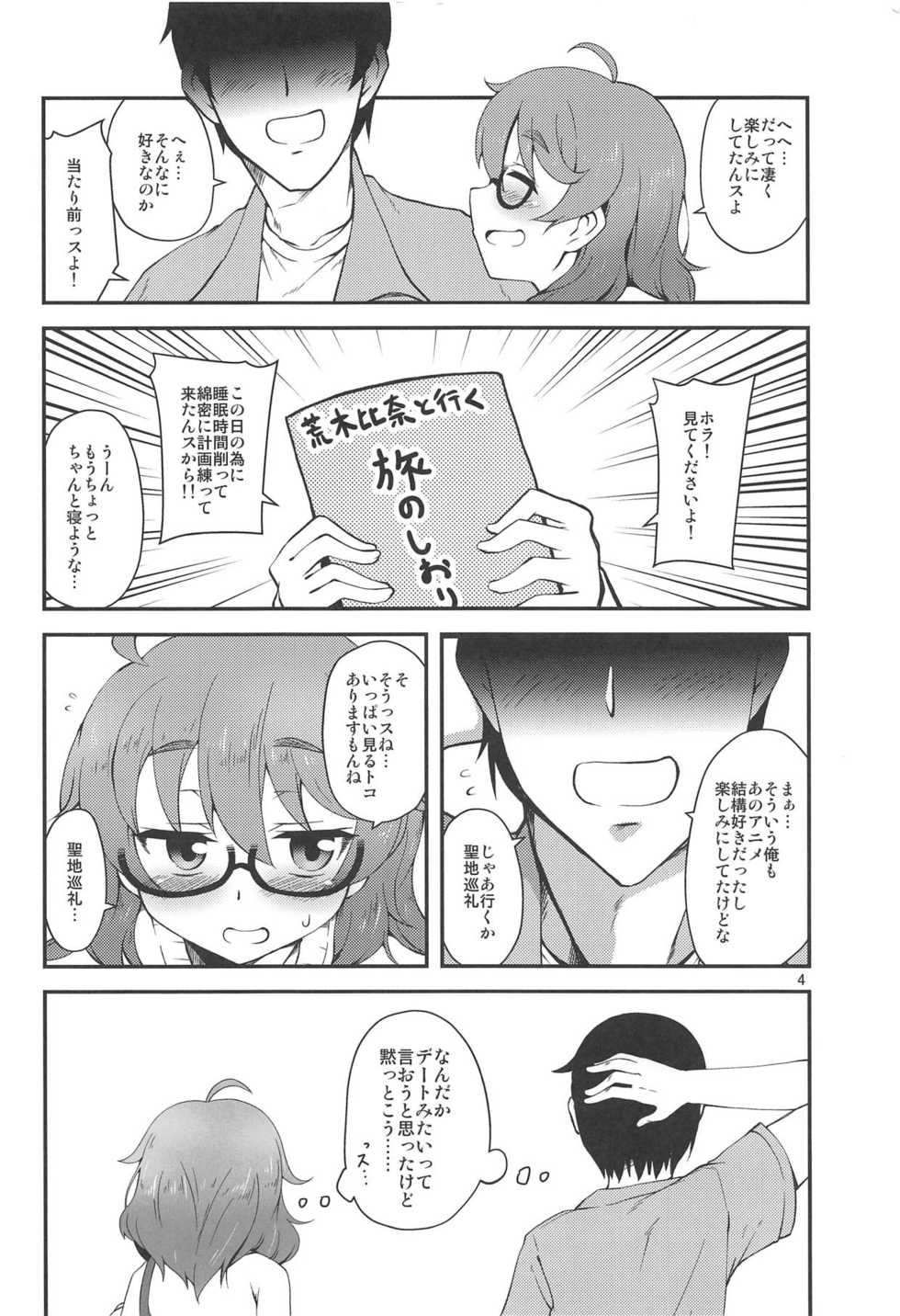 (CT32) [Silver Ring (Amakawa Ginga)] Araki Hina to no Seichi Junrei ga Otomari Date ni Naru Hon (THE IDOLM@STER CINDERELLA GIRLS) - Page 3