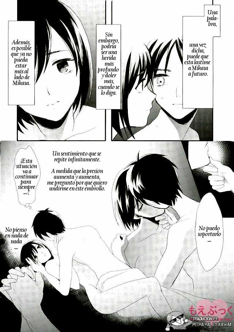 (SUPER23) [Poritabe. (Shirihagi Gomame)] Ai no Romance Kouhen (Shingeki no Kyojin) [Spanish] - Page 13