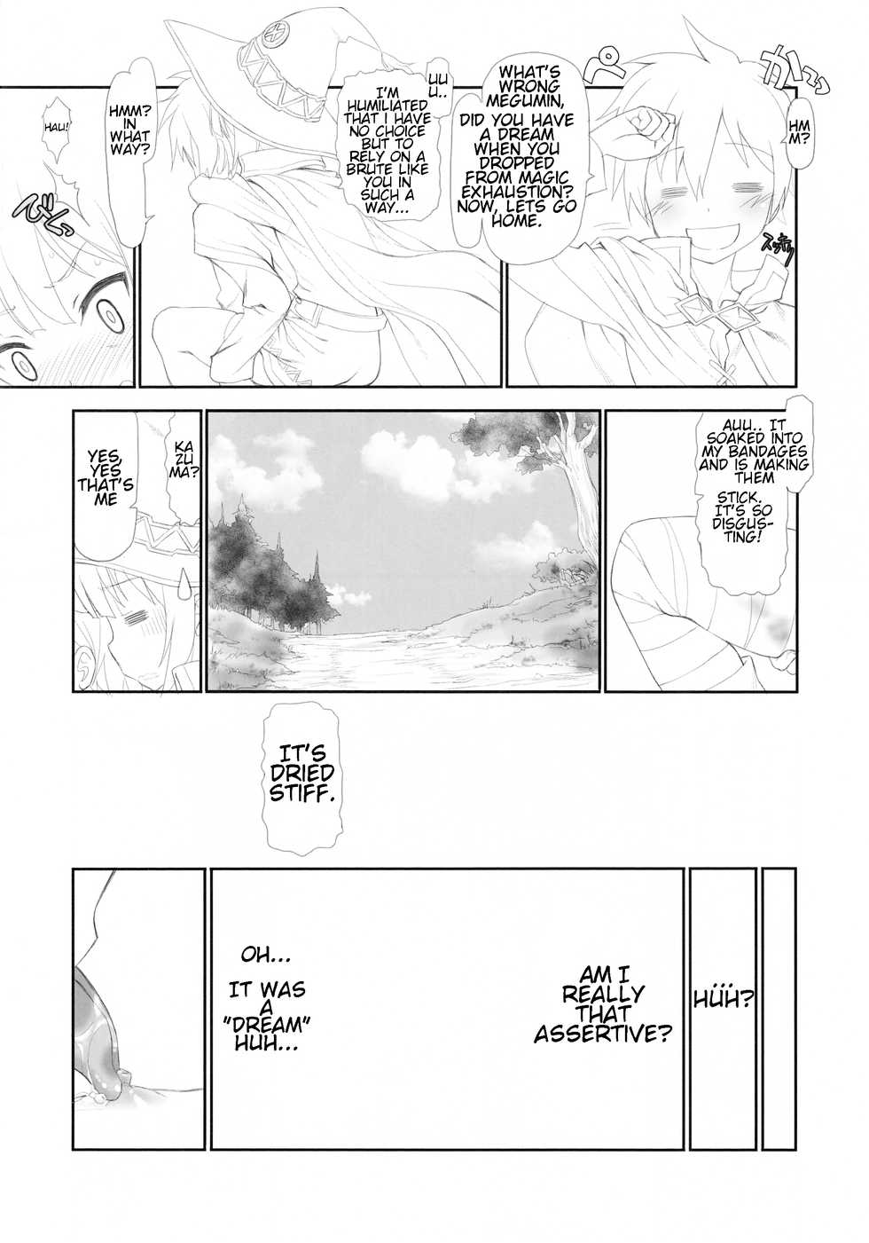 (COMIC1☆10) [UROBOROS (Utatane Hiroyuki)] Kono Spats (Kono Subarashii Sekai ni Syukufuku o!) [English] [Sneaky Translations] - Page 29