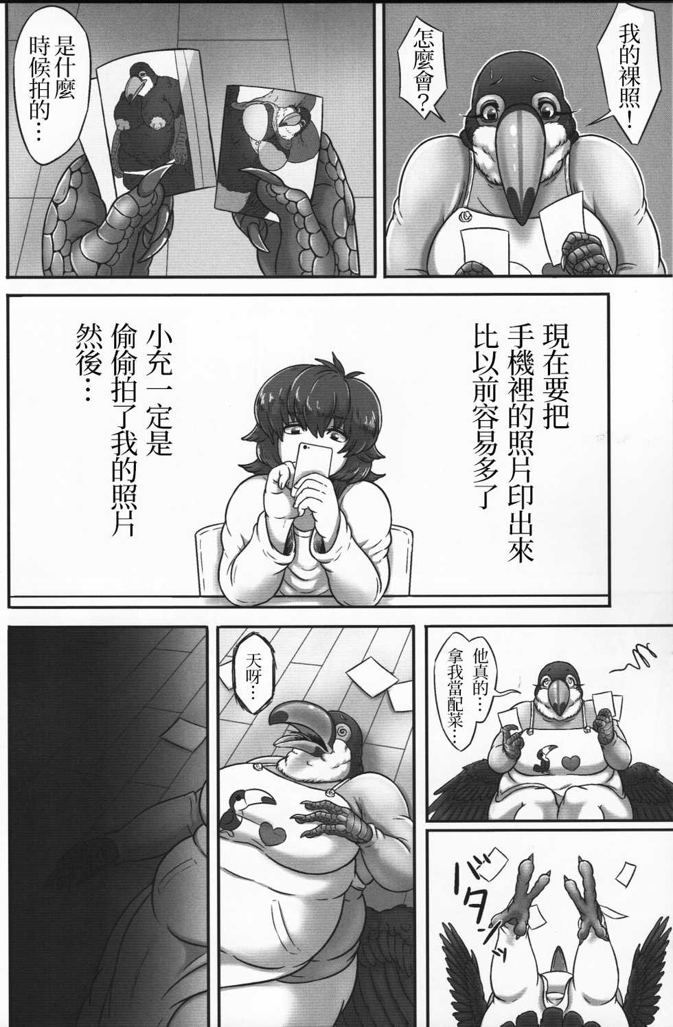 (Kemoket 5) [Imomushi Kyouiku Madoguchi (Bubonic)] Oohashi Mama to Shishunki Musuko! |大嘴鳥媽媽與思春期少年[Chinese][變態浣熊漢化組] - Page 12