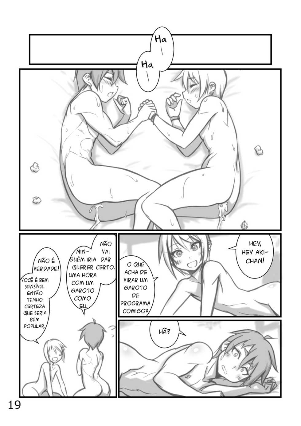 [NOWHERE (NONAME)] Yoru no Kao wa Enkou Shounen [Portuguese-BR] [ascy004] [Digital] - Page 18