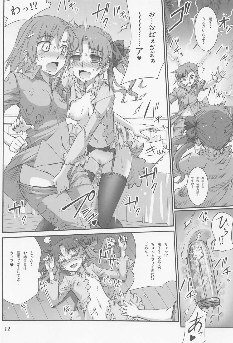 (C77) [Aneko no Techo (Koume Keito)] Toaru Kuroko no Choudendou Pantsu (Toaru Kagaku No Railgun) - Page 11