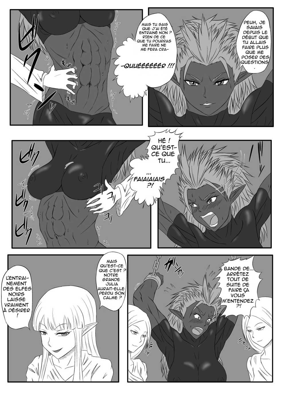 [Tick (Tickzou)] Kusuguri Goumon Taikyuu Hon ~Dark Elf Zokuchou Hen~ [French] - Page 11