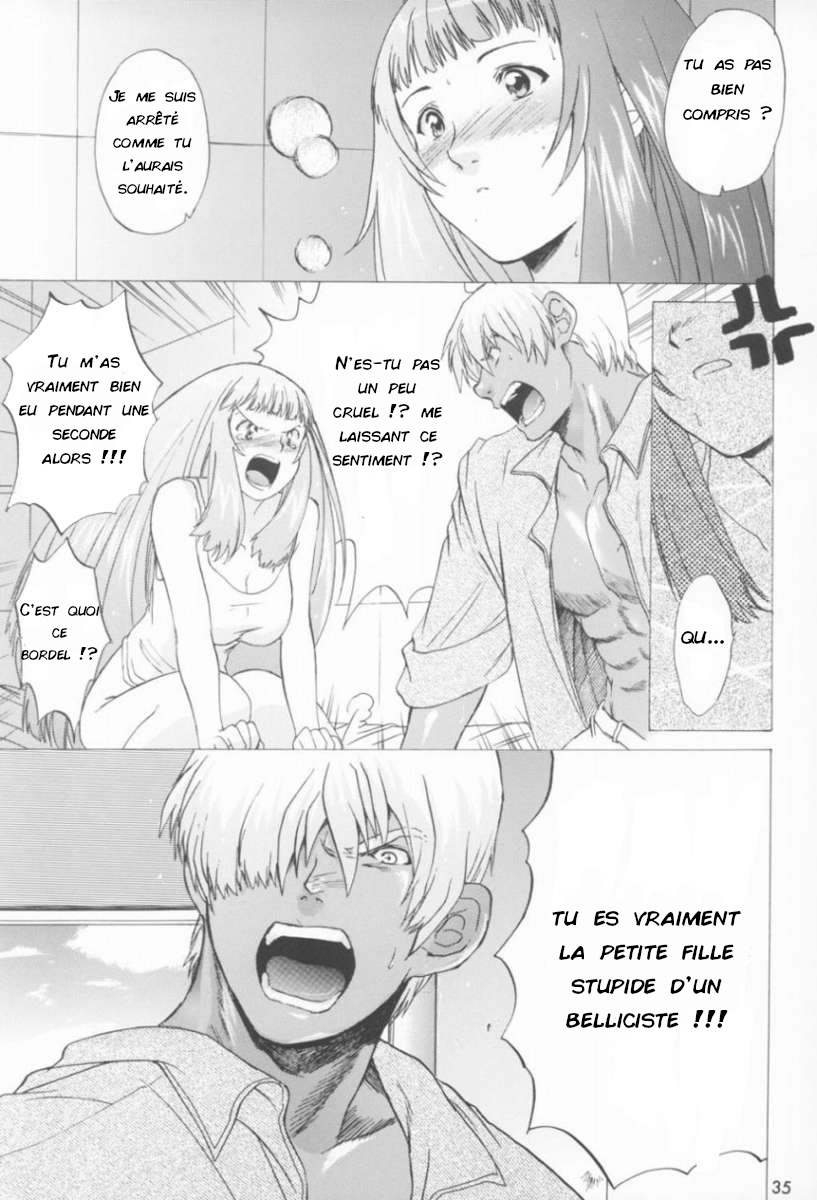 (C64) [Toko-ya (Kitoen)] Yukuzo! Aumaan Daikessen!! Gojitsudan (Zone of the Enders) [French] [blunity] - Page 34
