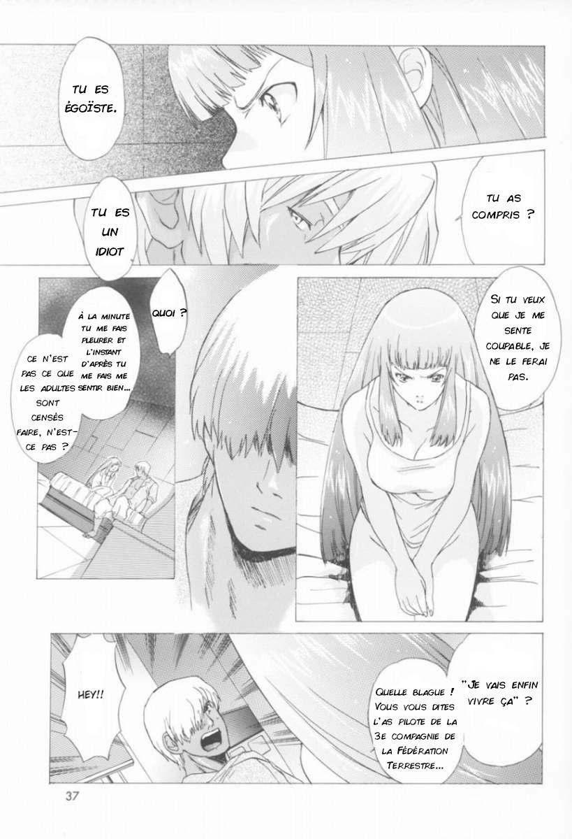 (C64) [Toko-ya (Kitoen)] Yukuzo! Aumaan Daikessen!! Gojitsudan (Zone of the Enders) [French] [blunity] - Page 36