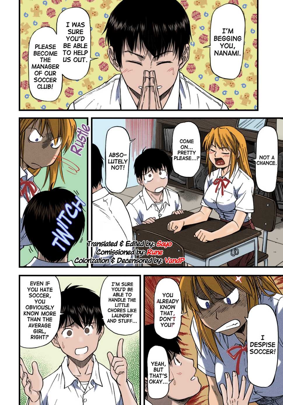 [Nagare Ippon] Offside Girl Ch. 1-4 [English] [Colorized] [Decensored] [WIP] - Page 8