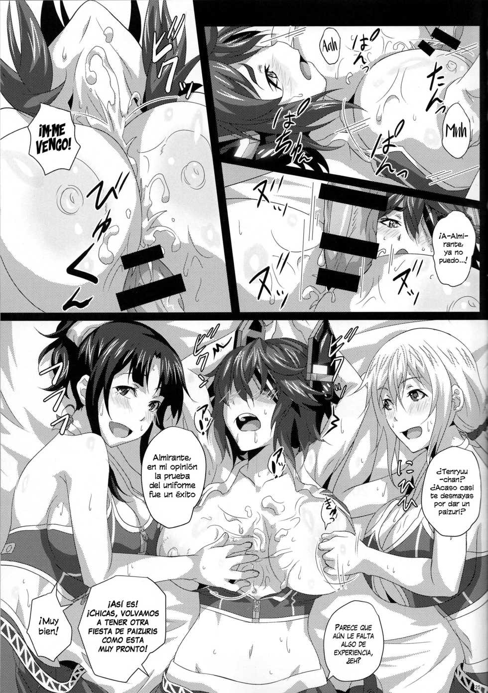 (C94) [METAL-WIND (Sangou)] Oppai Member Paizuri Lesson (Kantai Collection -KanColle-) (Spanish) [Kantai Doujins] - Page 24