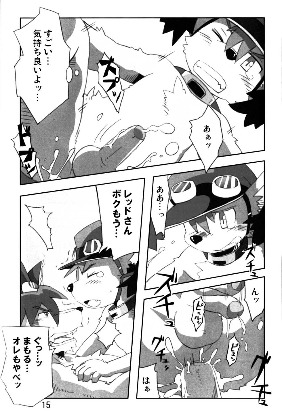 (C79) [Akai Muffler (konsuke)] Mamoru-kun wa Osoware te Shimatta!? (Solatorobo) [Decensored] - Page 14