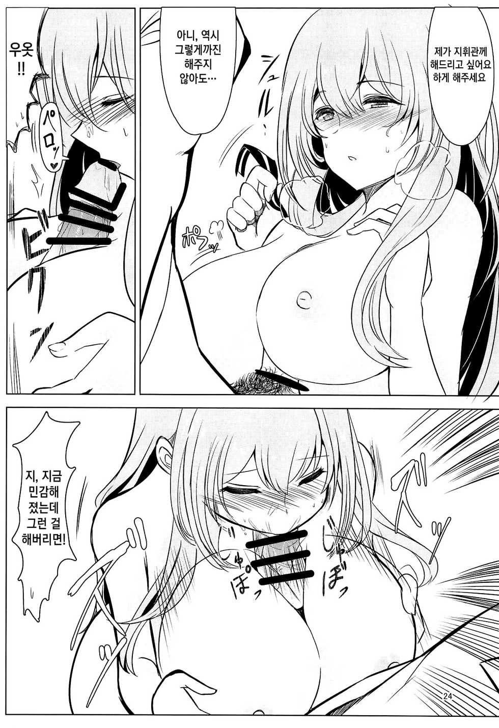 (C95) [Hello Girls! (10eki)] Usotsuki Nemurihime | 거짓말 쟁이 잠자는 공주 (Girls' Frontline) [Korean] [Qwerty] - Page 23