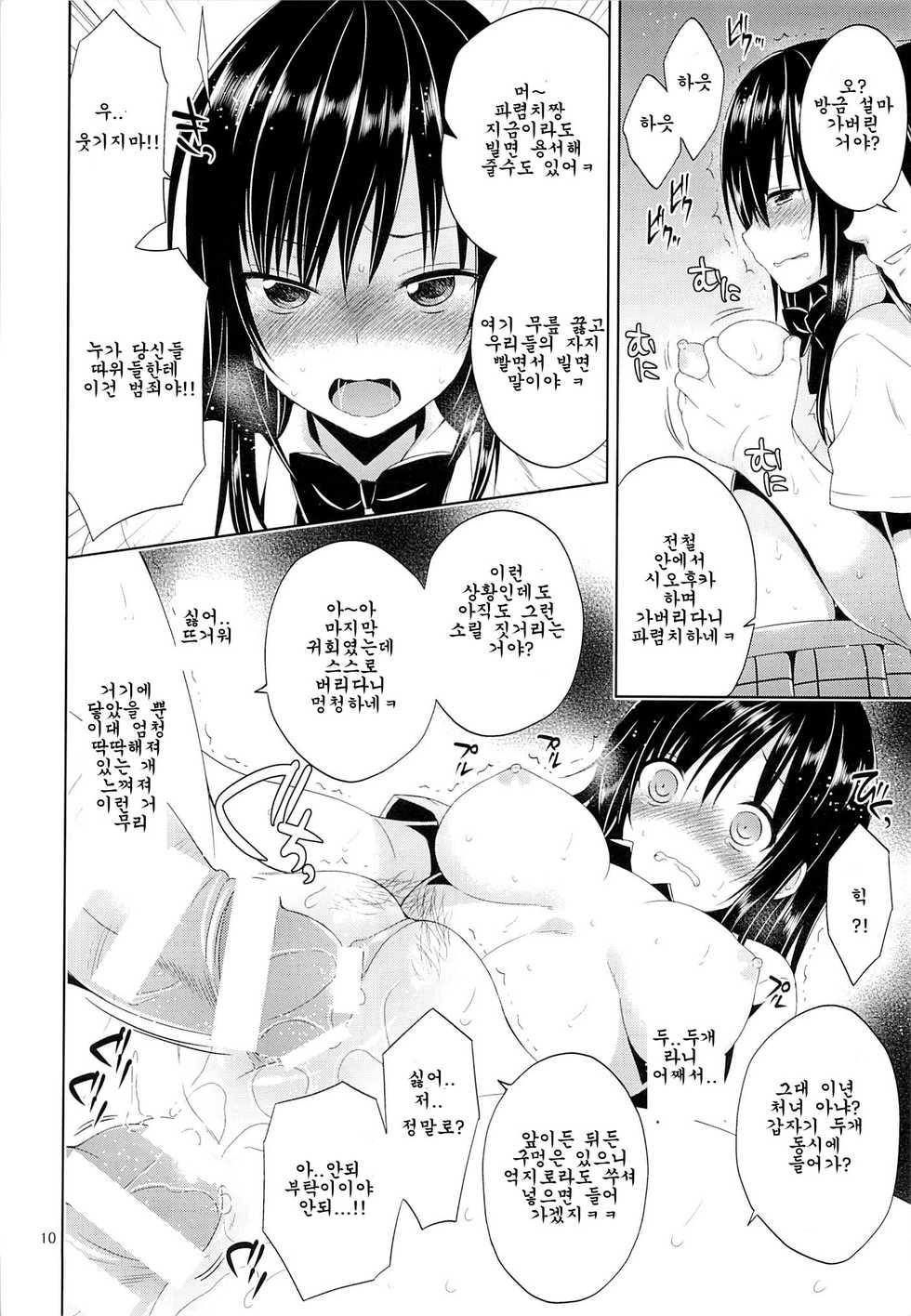 (C85) [Sorairo March (Narusawa Sora)] Kotegawa Chikan Densha (To LOVE-Ru) [Korean] - Page 9