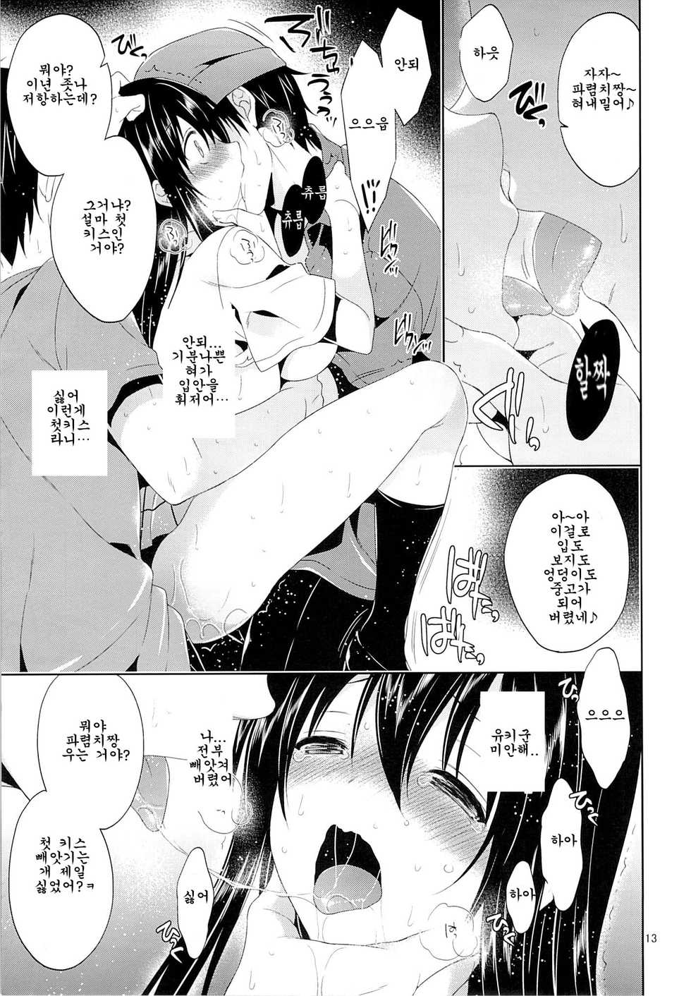 (C85) [Sorairo March (Narusawa Sora)] Kotegawa Chikan Densha (To LOVE-Ru) [Korean] - Page 12