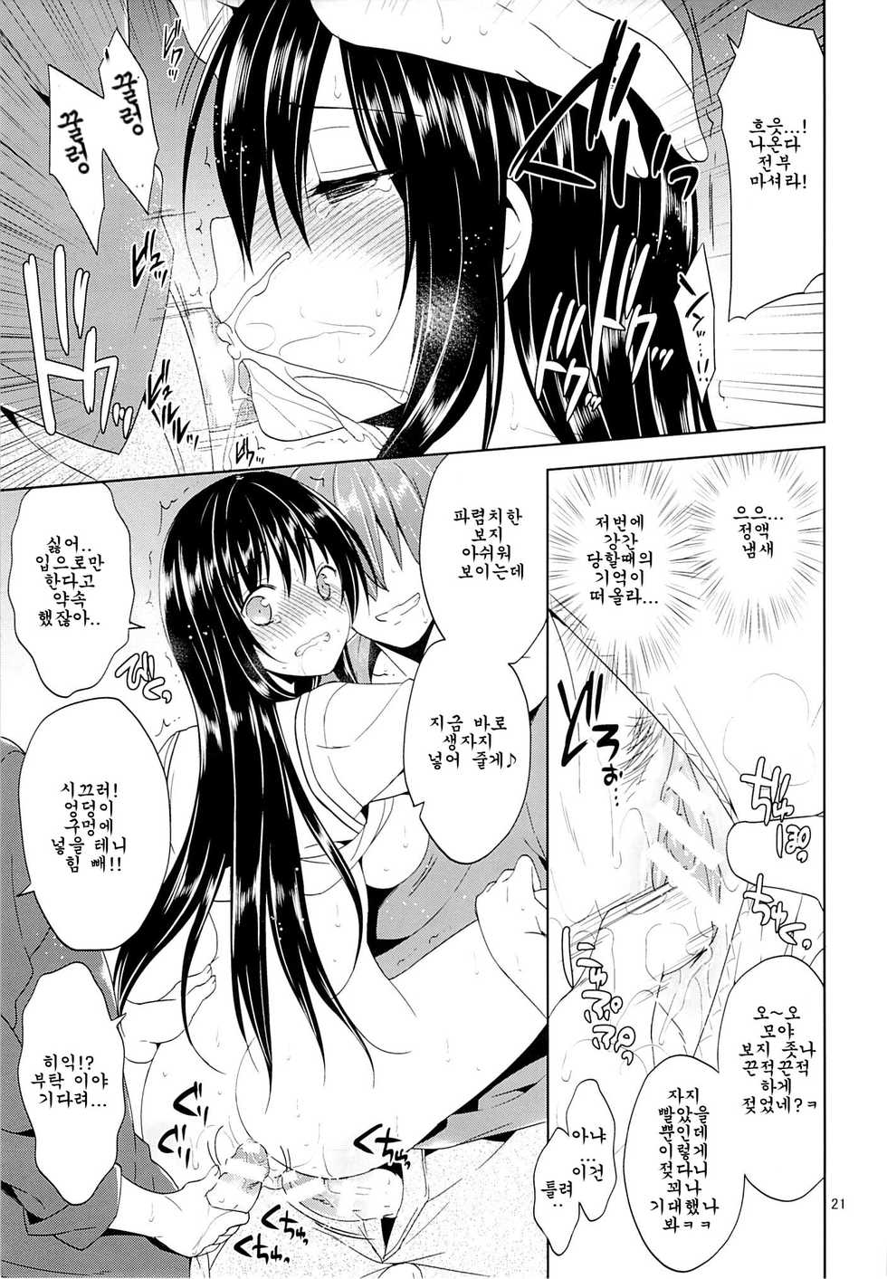 (C85) [Sorairo March (Narusawa Sora)] Kotegawa Chikan Densha (To LOVE-Ru) [Korean] - Page 20