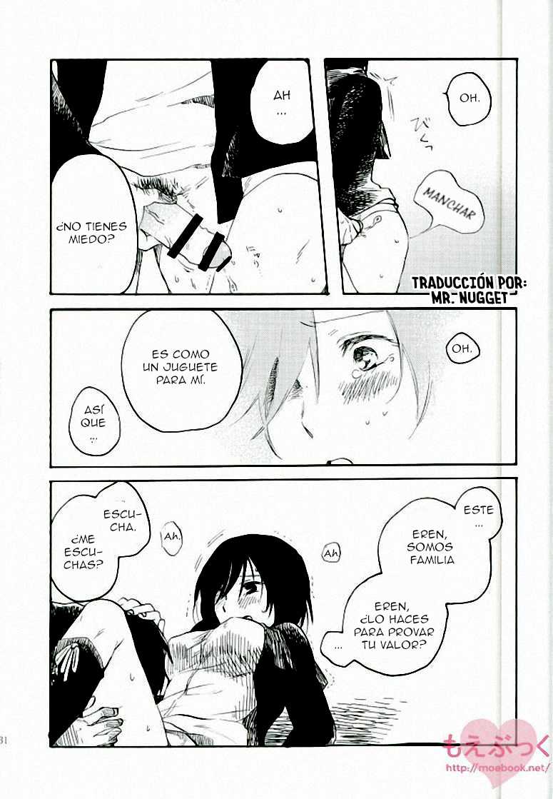 (Dai 5 Kai Hekigai Chousa Haku) [FURACHI (Yaegashi, Yukiko, Kanae)] Mikasa no kuse ni namaikida (Shingeki no Kyojin) [Spanish] [Mr. Nugget] - Page 30