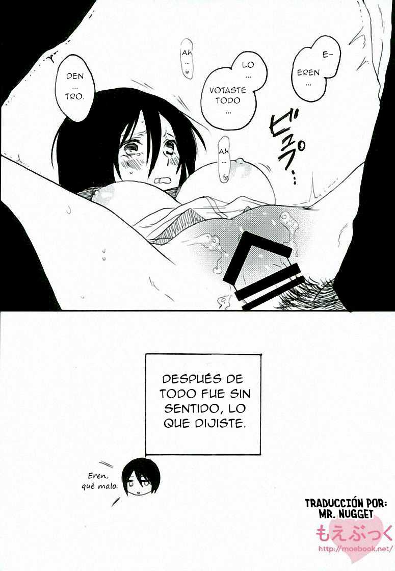 (Dai 5 Kai Hekigai Chousa Haku) [FURACHI (Yaegashi, Yukiko, Kanae)] Mikasa no kuse ni namaikida (Shingeki no Kyojin) [Spanish] [Mr. Nugget] - Page 35