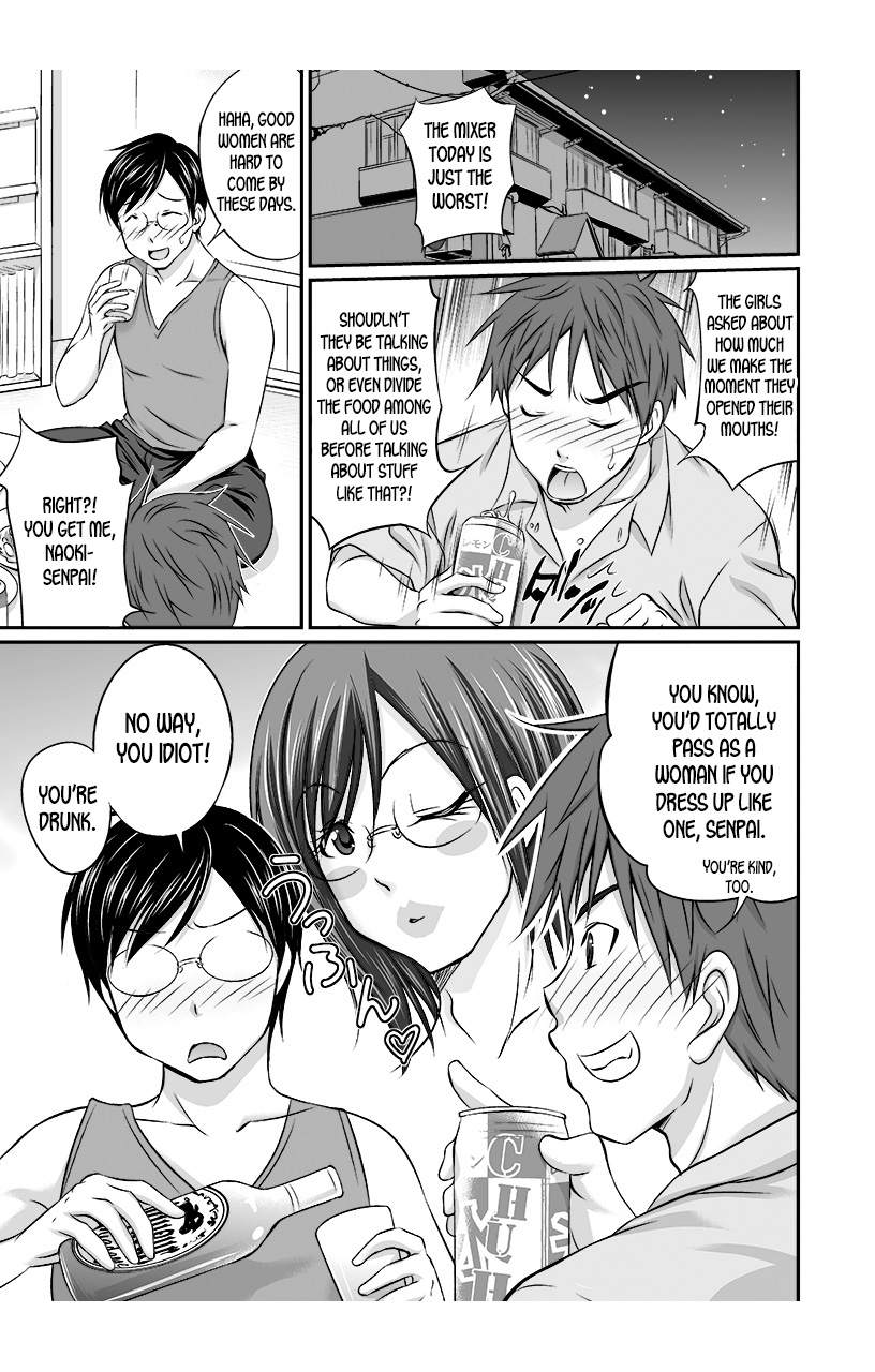 [Abe Tsukumo, Shin] Nyotaika Taku Nomide Soko, Irecha damee! -Ore to Nyotaika Senpai to Futanari Ane no Kuro Majutsu- 1 [English] [desudesu] - Page 3