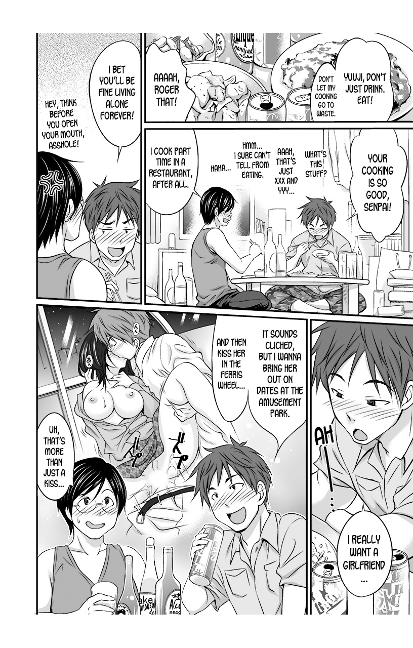 [Abe Tsukumo, Shin] Nyotaika Taku Nomide Soko, Irecha damee! -Ore to Nyotaika Senpai to Futanari Ane no Kuro Majutsu- 1 [English] [desudesu] - Page 4